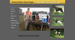 Desktop Screenshot of grandrivergundogs.net