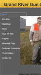 Mobile Screenshot of grandrivergundogs.net